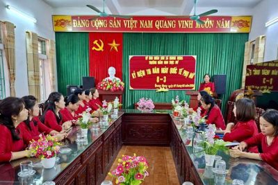 TRƯỜNG MẦM NON TRỰC MỸ TƯNG BỪNG CÁC HOẠT ĐỘNG CHÀO MỪNG 116 NĂM NGÀY QUỐC TẾ PHỤ NỮ 8/3