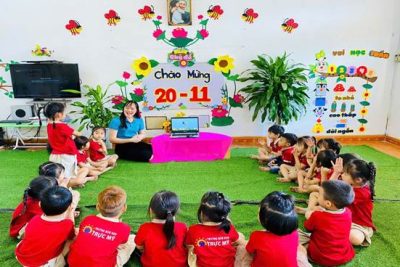 TRƯỜNG MẦM NON TRỰC MỸ TỔ CHỨC CÁC HOẠT ĐỘNG  CHÀO MỪNG NGÀY NHÀ GIÁO VIỆT NAM 20/11