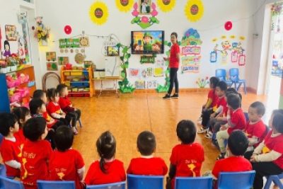 HOẠT ĐỘNG TRẢI NGHIỆM CHÀO MỪNG NGÀYTHÀNH LẬP QUÂN ĐỘI NHÂN DÂN VIỆT NAM 22/12 LỚP 3 TUỔI A1 – TRƯỜNG MẦM NON TRỰC MỸ