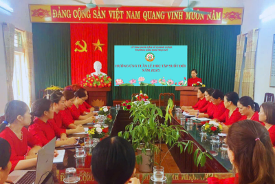 TRƯỜNG MẦM NON TRỰC MỸ HƯỞNG ỨNG  TUẦN LỄ HỌC TẬP SUỐT ĐỜI NĂM 2025